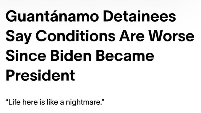 PushDemsLeft's tweet photo. People were already getting disappeared to an offshore gulag while Harris was VP, and it definitely would've continued if she'd became POTUS.

Glad you're paying attention now, though. https://t.co/5nMv3hrWlH