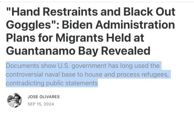 PushDemsLeft's tweet photo. People were already getting disappeared to an offshore gulag while Harris was VP, and it definitely would've continued if she'd became POTUS.

Glad you're paying attention now, though. https://t.co/5nMv3hrWlH