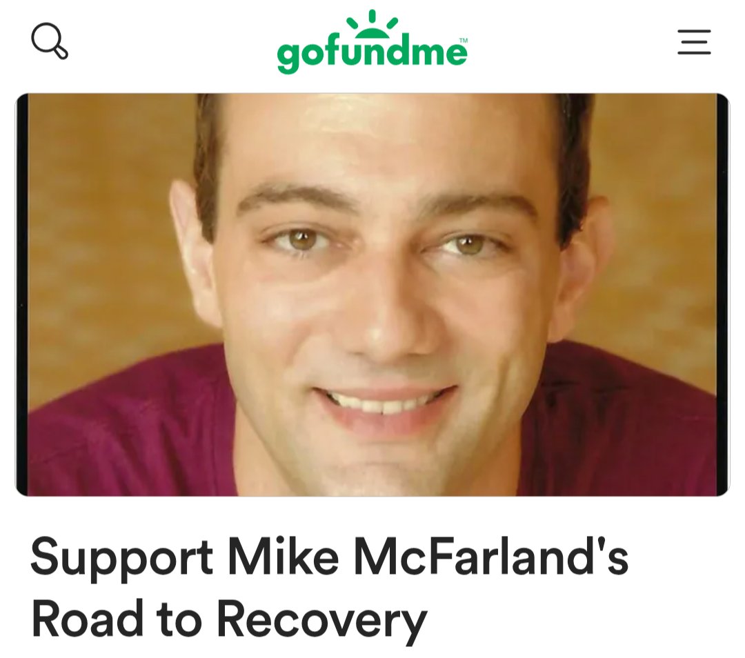 JessicaCalvello's tweet photo. .@MikeMcFarlandVA When serious news first drops there's usually an outpouring of love and support, and then as time passes things tend to taper.
But Mike's condition hasn't.
Please consider donating if you can; Mike underwent a second surgery and the road to recovery is long. ⤵️ https://t.co/St7hYtl2k8