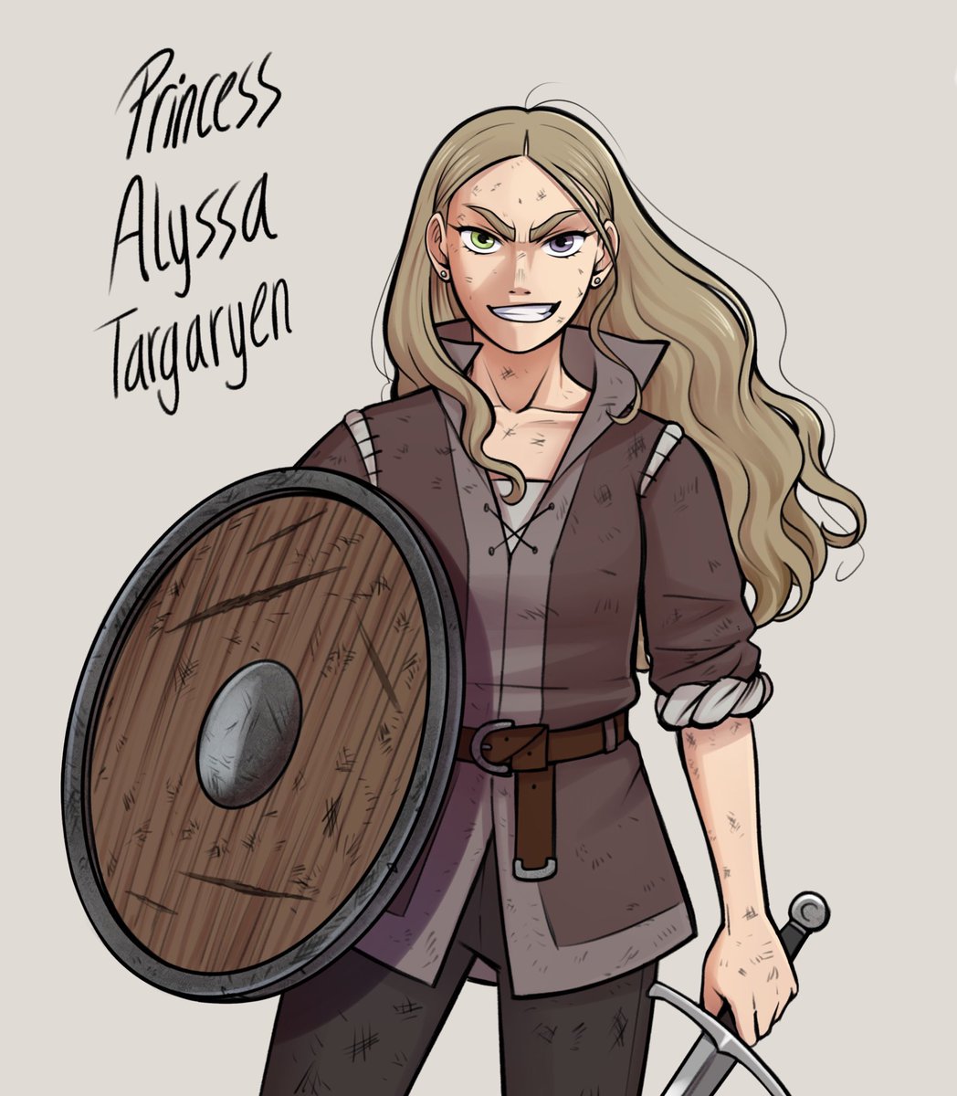 Ackerbangbang's tweet photo. Princess Alyssa Targaryen 💖⚔️ #hotd #Hotdfanart #HouseOfTheDragonfanart #HouseOfTheDragon https://t.co/Brf52koMCZ