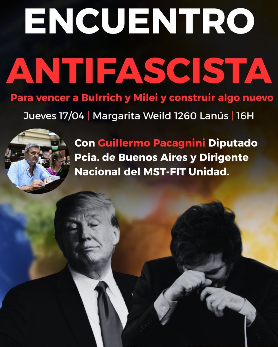 Hoy, en Lanús, Encuentro para debatir cómo enfrentar y derrotar a Milei.