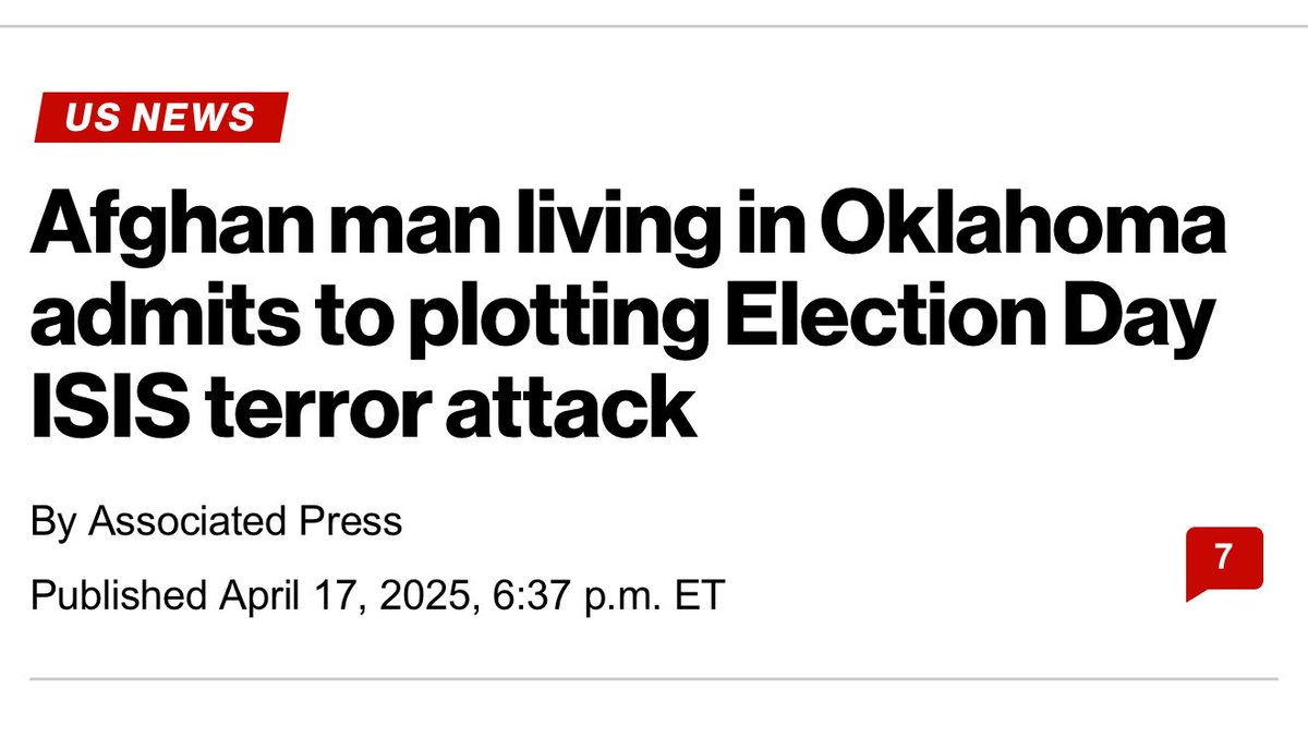 MrWhiteMAGA's tweet photo. Abdullah Haji Zada, 18, a citizen of Afghanistan who was living in Moore, Oklahoma, pleaded guilty to knowingly receiving and conspiring to receive a firearm and ammunition to be used in a terrorist attack, court records show. https://t.co/HZwYGQckED