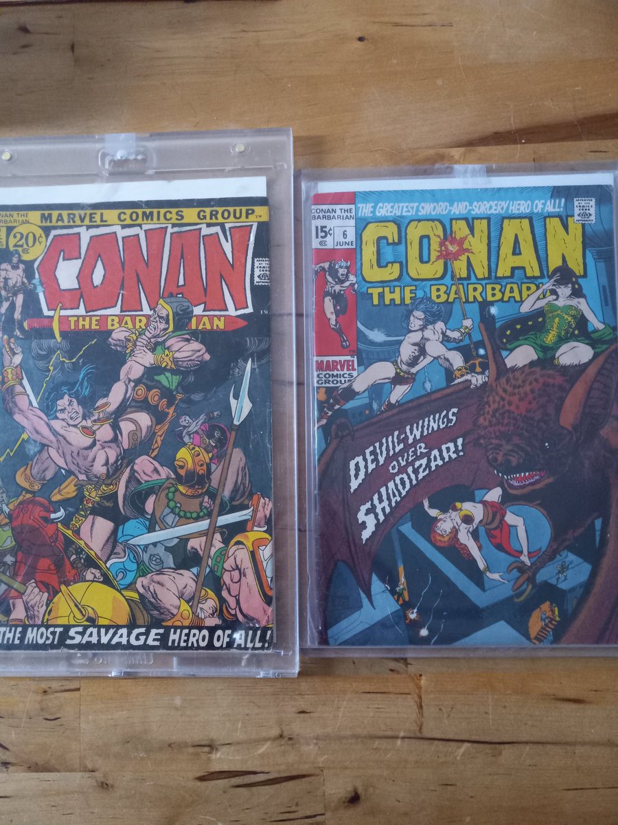Lordoflek's tweet image. Latest pickups to the collection... getting closer to complete all the time. Conan the Barbarian #6 & #12