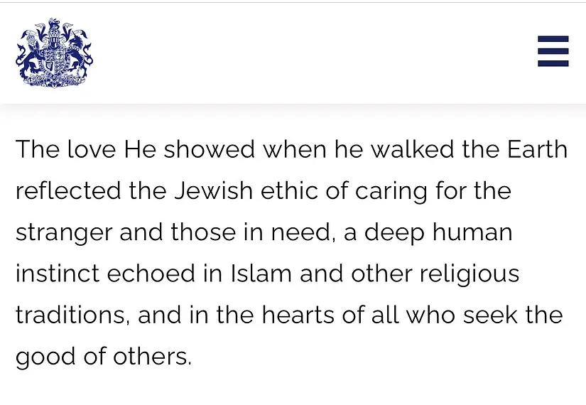The King's Easter message. Look, I'm all for freedom of worship, but these constant attempts to appease in the name of ‘inclusivity’, to the extent that your own history and traditions are increasingly diluted, are becoming so tiresome. Asymmetricial multiculturalism.