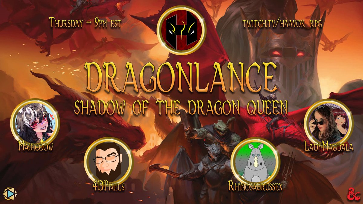 Exploring Onyari, the city of lost names while evading draconian patrols and the undead souls of the past.

#dungeonsanddragons #RPG in the world of #dragonlance Using <a href="/FantasyGrounds2/">Fantasy Grounds VTT</a> #vtt

Join us Tonight on twitch.tv/haavok_rpg 9p est