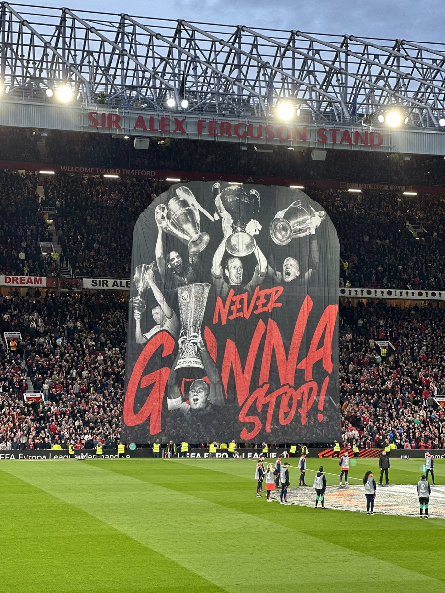 If ever there was a banner to define Manchester United, it’s this. 

If ever there was a match to define what Manchester United is, it was tonight.