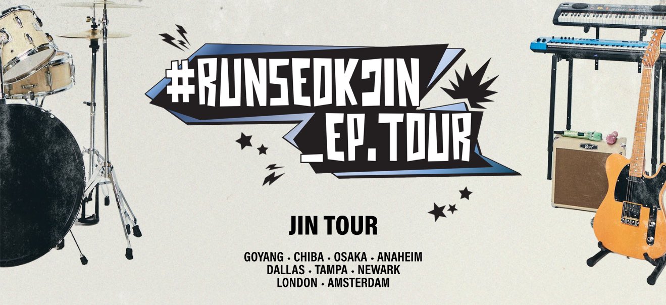 【JIN】[RUNSEOKJIN] TOUR Slogan BTS - [#RUNSEOKJIN_EP.TOUR] (OFFICIAL MD Slogan