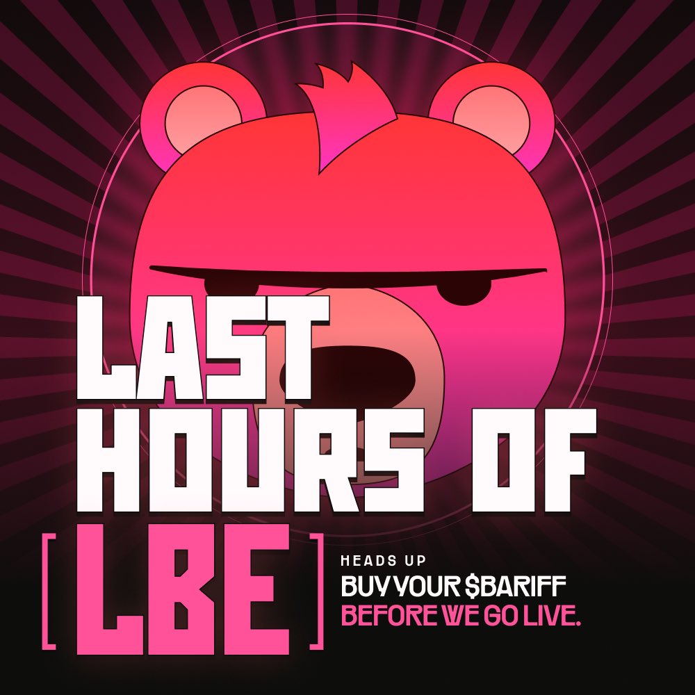 before its too late 

bariff.trade 

$bariff