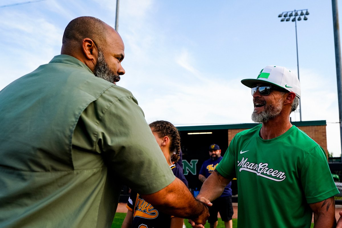 UNT Softball (@meangreensb) on Twitter photo Dr. Albert Bimper Jr. tossed a perfect strike for tonight's first pitch!! Thank you for joining us, <a href="/AlbertBimper/">Albert Bimper</a>!
#GMG 🟢🦅 Dr. Albert Bimper Jr. tossed a perfect strike for tonight's first pitch!! Thank you for joining us, <a href="/AlbertBimper/">Albert Bimper</a>!
#GMG 🟢🦅
