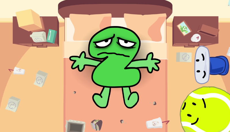 i think its safe to be implied that fanny/ice cube/tennis ball brought food to two as their distraught over gaty's disappearance. 

so to two, ice cube literally just stopped showing up to visit them for seemingly no reason since they don't know she got eliminated