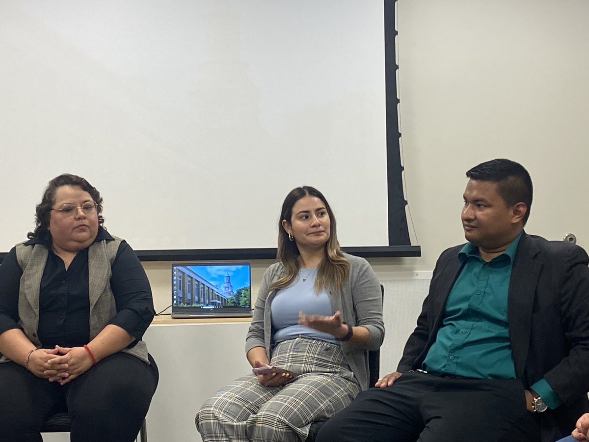 ⁦<a href="/UNT_NAHJ/">UNT NAHJ</a>⁩ students get advice from Hispanic journalists from the Dallas Morning News.