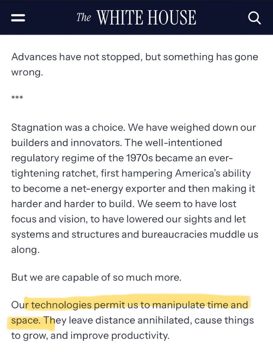 JacSarobahs's tweet photo. REGARDING COMMENTS FROM THE WHITE HOUSE ABOUT TIME TRAVEL & OTHER 'EXOTIC' TECH @Prolotario1 

Now you see what I have been talking about on this channel coming into the light officially for the 1st time.

Do you all remember that screenshot I had of IBM admitting they were working on building a time machine? 

You all are about to step into an entirely different realm of existence.

You really need to consider the implications of this.

All the things you ever wanted to do will not only be possible but controlled by you and how long you want to do it without any of the limitations that come with age, illness, and death itself. 

This is what it means when they said all timelines will converge.

#TheBestisYetToCome