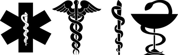 Reptilian Alien Symbolism:
Rod of Asclepius, is a single serpent entwined around a staff, associated with the Greek god Asclepius, a deity of healing and medicine.
Use: Widely recognized as the primary symbol of medicine, especially in healthcare organizations like the World