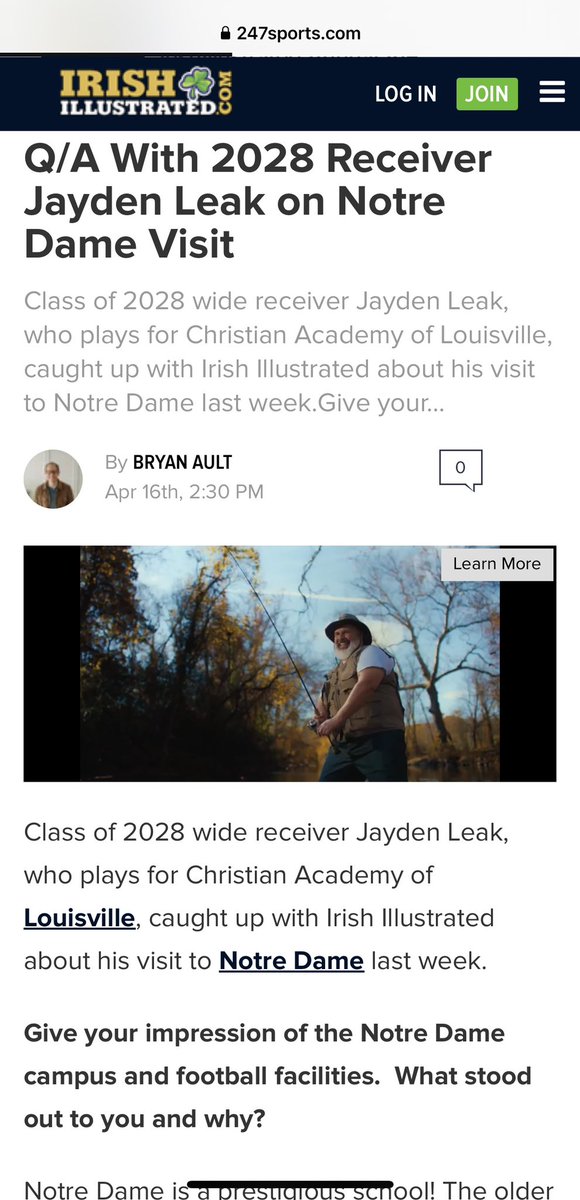 Jayden A. Leak (@jayden_a_leak) on Twitter photo I am grateful for you reaching out and providing this opportunity to illustrate my great experience during <a href="/NDFootball/">Notre Dame Football</a> spring practice <a href="/Bryan_Ault/">Bryan Ault - Midwest Scout</a> <a href="/centurions_fb/">CAL Football</a> <a href="/Aspirationsgym/">C.Vaughn@Aspirations</a> I am grateful for you reaching out and providing this opportunity to illustrate my great experience during <a href="/NDFootball/">Notre Dame Football</a> spring practice <a href="/Bryan_Ault/">Bryan Ault - Midwest Scout</a> <a href="/centurions_fb/">CAL Football</a> <a href="/Aspirationsgym/">C.Vaughn@Aspirations</a>
