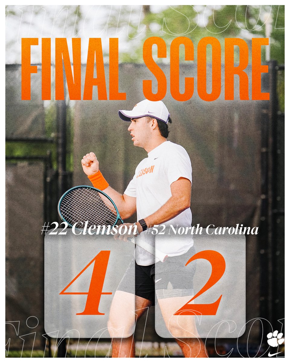 Clemson Men's Tennis tweet media
