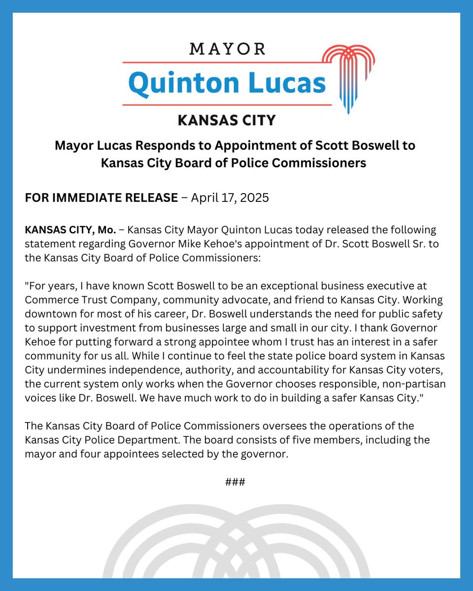Mayor Quinton Lucas tweet media