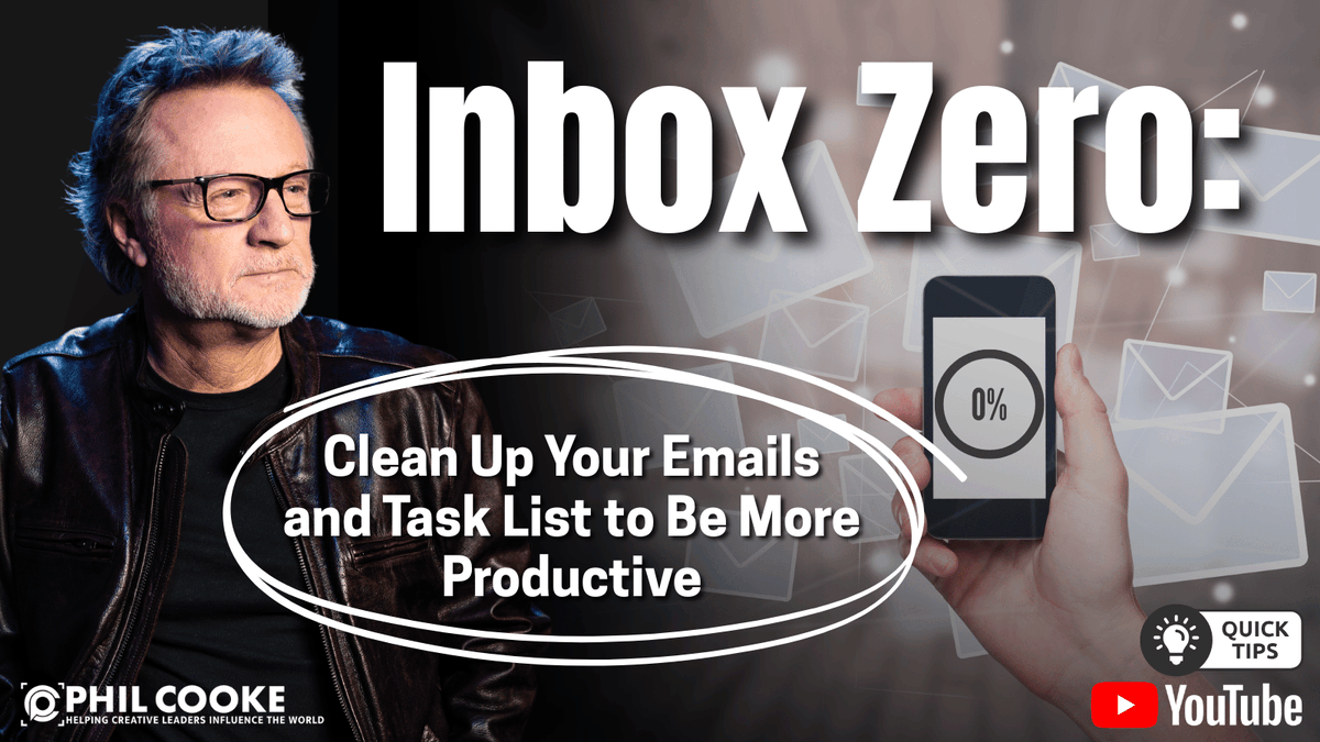 PhilCooke's tweet image. Ready - set - go! Clean up your emails and to do list with this simple habit.  Watch on YouTube: ow.ly/OBUm50VwUbp #inboxzero #productivity