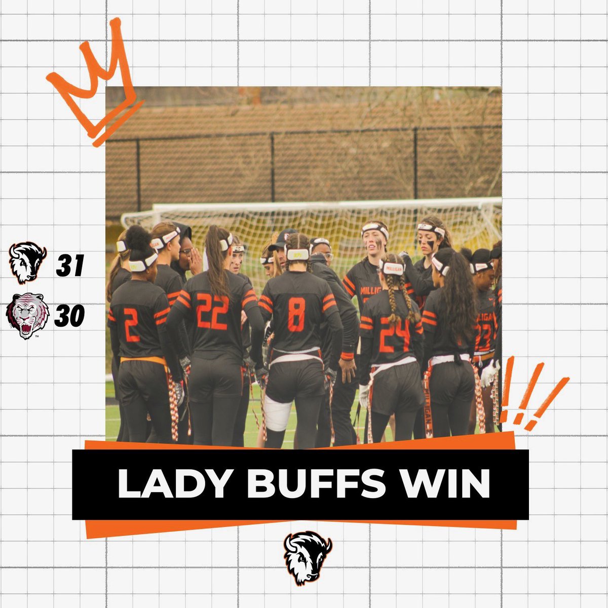 𝗔𝗳𝘁𝗲𝗿 𝗱𝗼𝘂𝗯𝗹𝗲 𝗼𝘃𝗲𝗿𝘁𝗶𝗺𝗲, 𝘁𝗵𝗲 𝗟𝗮𝗱𝘆 𝗕𝘂𝗳𝗳𝘀 𝗰𝗼𝗺𝗲 𝗼𝘂𝘁 𝗼𝗻 🔝🏈

#buffnation 🦬