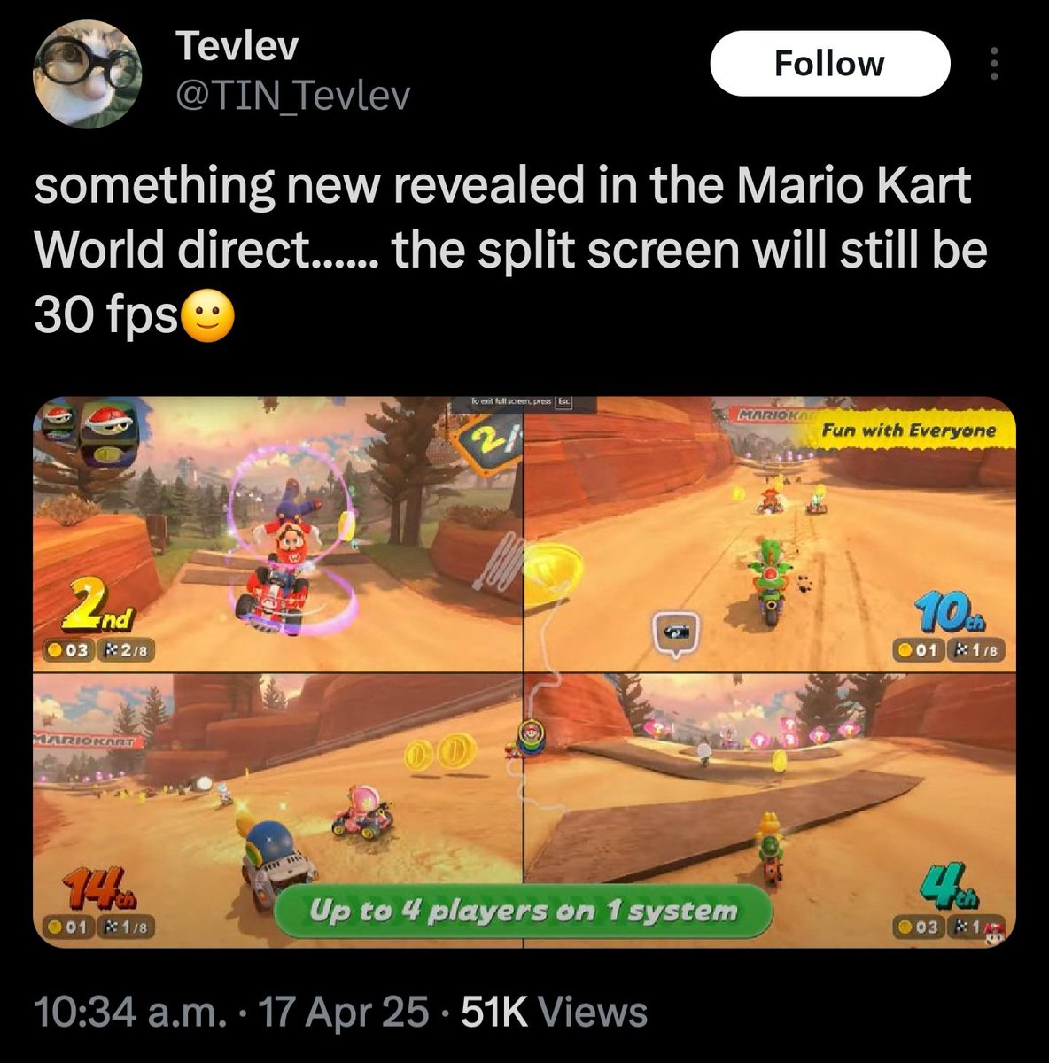 ThatGenericEric's tweet image. If this was Sony, they'd be eaten alive for this.