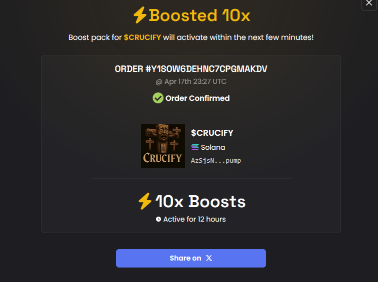 10x Boost activated!

Lots more marketing to come!