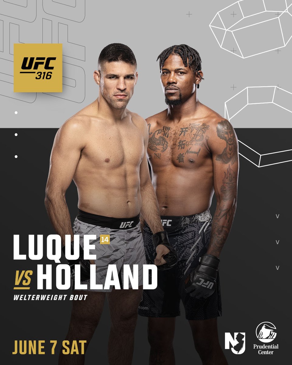 Adding some firepower to #UFC316 🔥

<a href="/VicenteLuqueMMA/">Vicente Luque</a> vs <a href="/Trailblaze2top/">Kevin Holland</a> is ON!