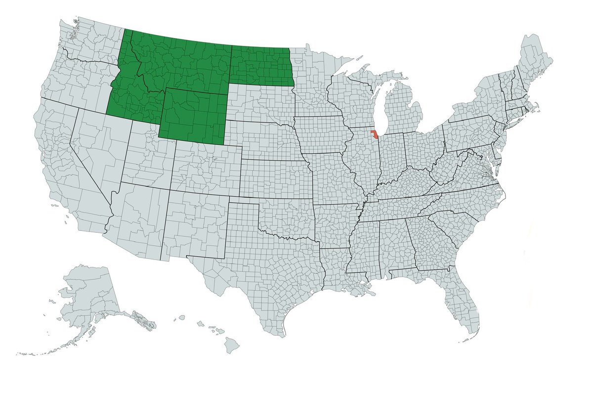 midwestern_ope's tweet image. Illinois’ Cook County has a larger population than Idaho, Montana, Wyoming, and North Dakota combined