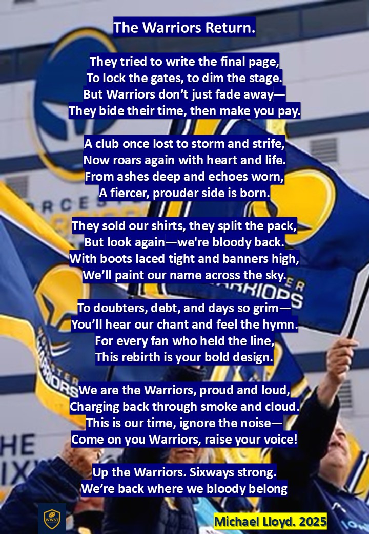 Thank you Michael Lloyd for penning this 🙏💙💛