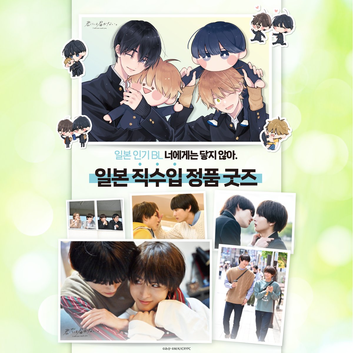 💙#너에게는닿지않아. MD 판매 오픈! 💙 📢 오마케 스토어에서 "너에게는 닿지 않아.“ 팝업스토어 인기 상품을 만나보세요! 🎁 원작 만화 & 드라마...