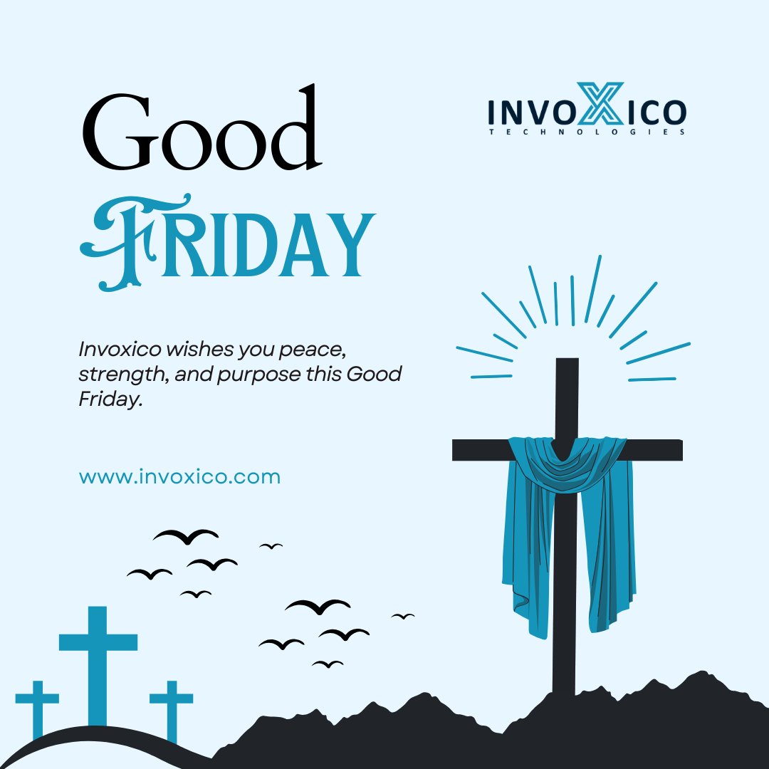 invoxicotech's tweet image. Invoxico Wishes You a Blessed Good Friday ✝️

At #Invoxico, we take a moment to reflect on the significance of Good Friday — a day that reminds us of the power of humility, compassion, and sacrifice. 🙏💫

🌐 invoxico.com

#GoodFriday #LeadershipWithIntegrity