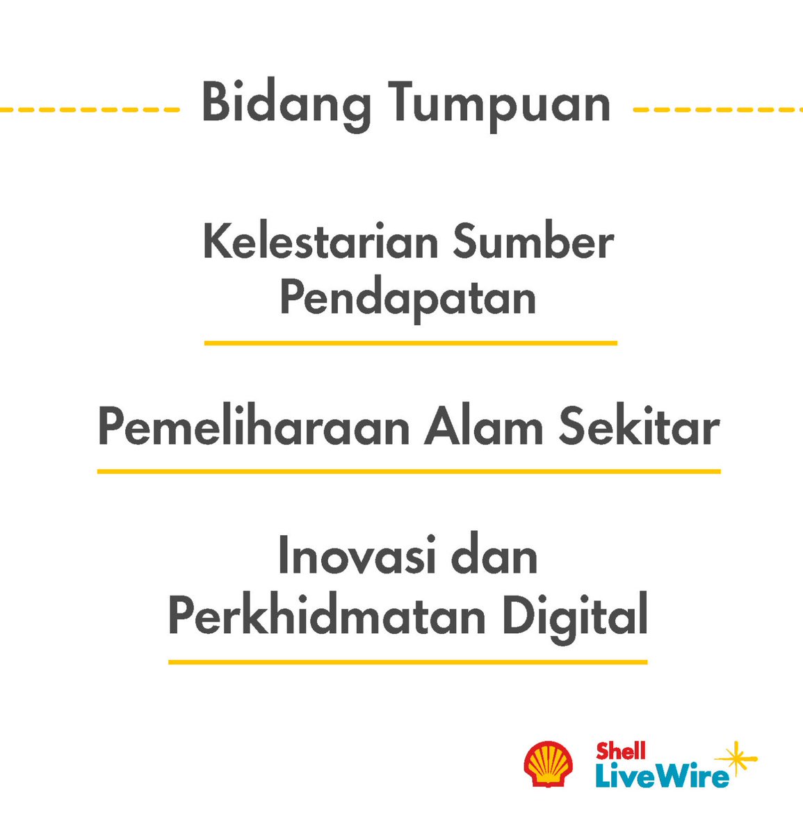 Memperkasa usahawan untuk masa depan yang mampan.

Shell LiveWire Malaysia 2025 membantu usahawan baru membina penyelesaian sebenar untuk masa depan yang lebih lestari.