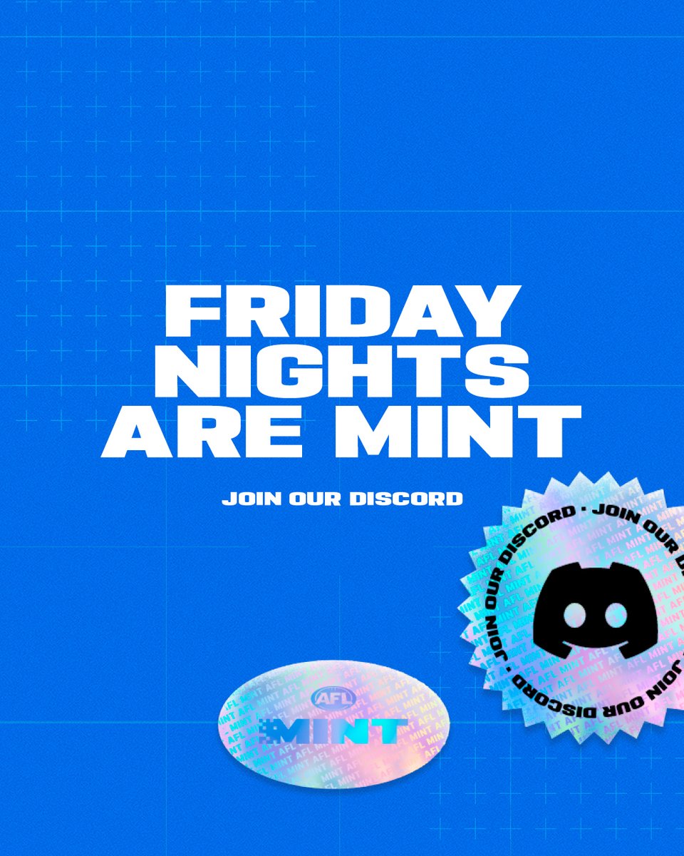🔥 Good Friday's are MINT! 🔥

A double dose of action — Roos face the Blues and the Eagles take on the Bombers! Big moments, big stakes. 👀

📊 Jump into Discord for Pre-game polls — win Packs &amp; Drip Points! 🎁

👉 Join now: discord.gg/aflmintofficial

#AFLNorthBlues #AFLEaglesDons