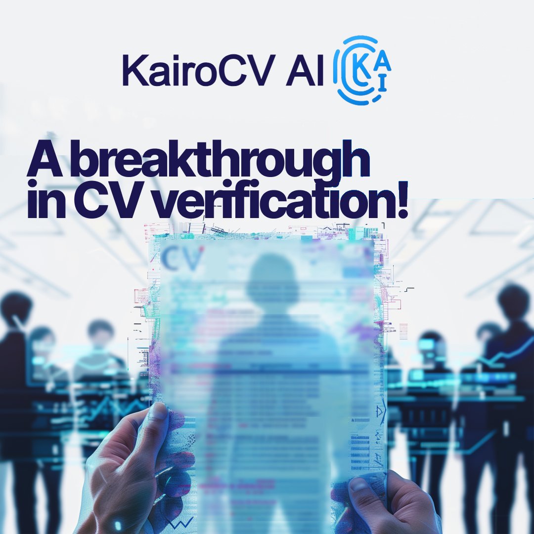 KairoCV_AI's tweet image. Meet @KairoCV_AI: A breakthrough in CV verification.

Kairo uses blockchain and a Proof of Skill system to build fully verified, intelligent career profiles. Every skill, credential, and experience is independently validated and immutably stored.