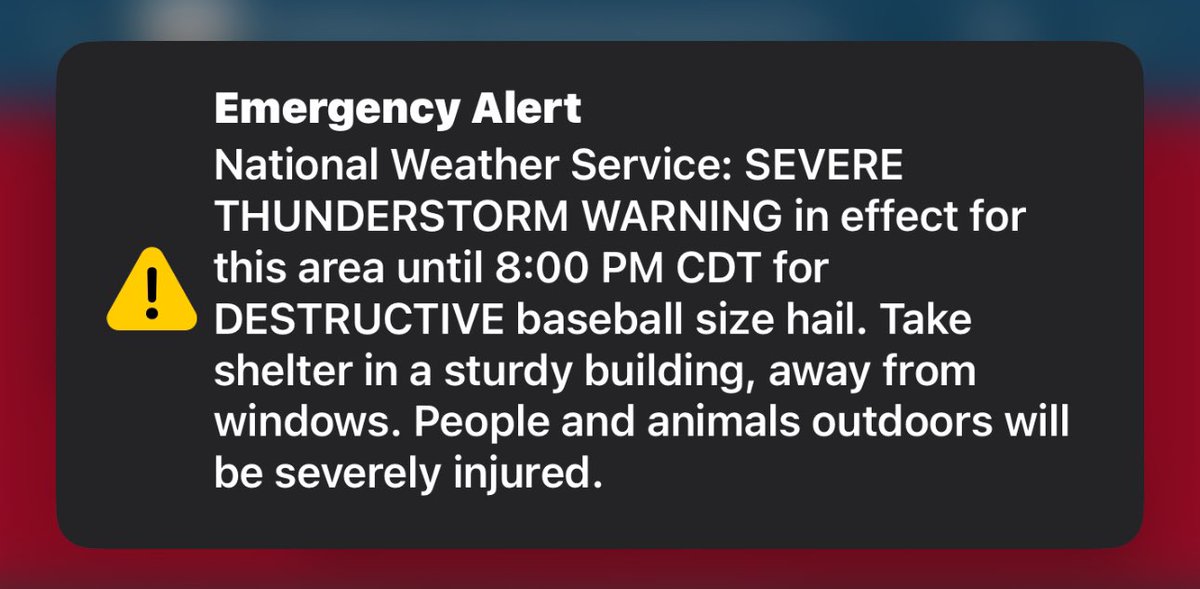 Did you get the alert on your phone?

<a href="/NWSOmaha/">NWS Omaha</a>