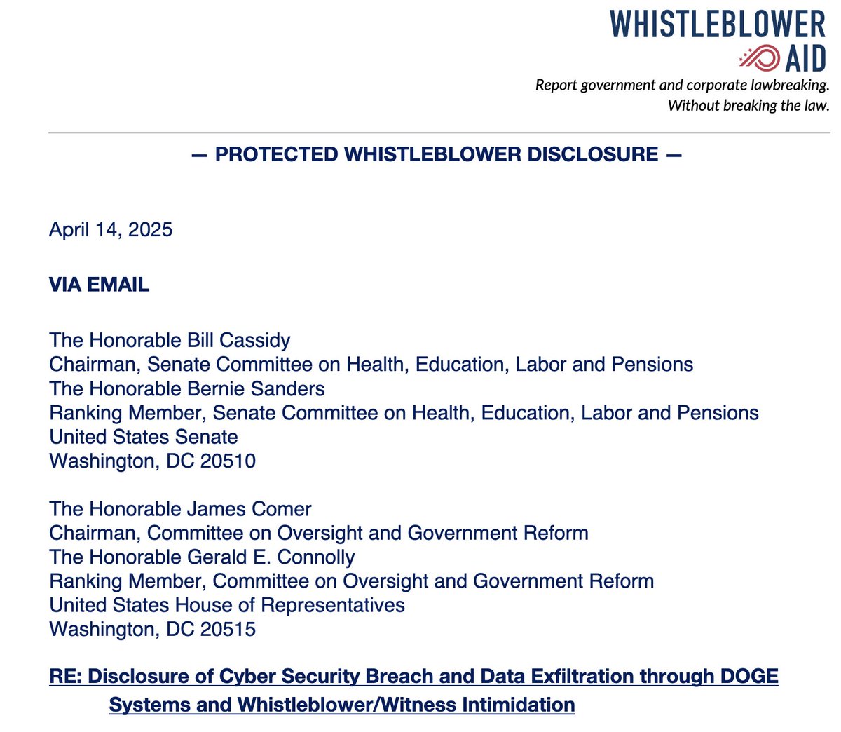 mattjay's tweet image. 🧵 THREAD: A federal whistleblower just dropped one of the most disturbing cybersecurity disclosures I’ve ever read.
He's saying DOGE came in, data went out, and Russians started attempting logins with new valid DOGE passwords
Media's coverage wasn't detailed enough so I dug…