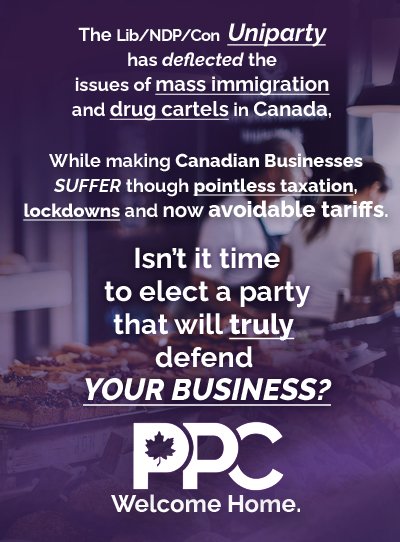 PeopleManCan's tweet photo. It's time to elect someone who will put you and your local business first. #bcpoli #abpoli #saskpoli #onpoli #qcpoli #nbpoli #nspoli #peipoli #nlpoli #debate2025 #PPC2025 #BurlON @MichaelBator6 @WayneBakerPPC #PerthON @PeymanAskari451 #westvan #seatosky @maximebernier #beauce https://t.co/Ylna7vy7yI