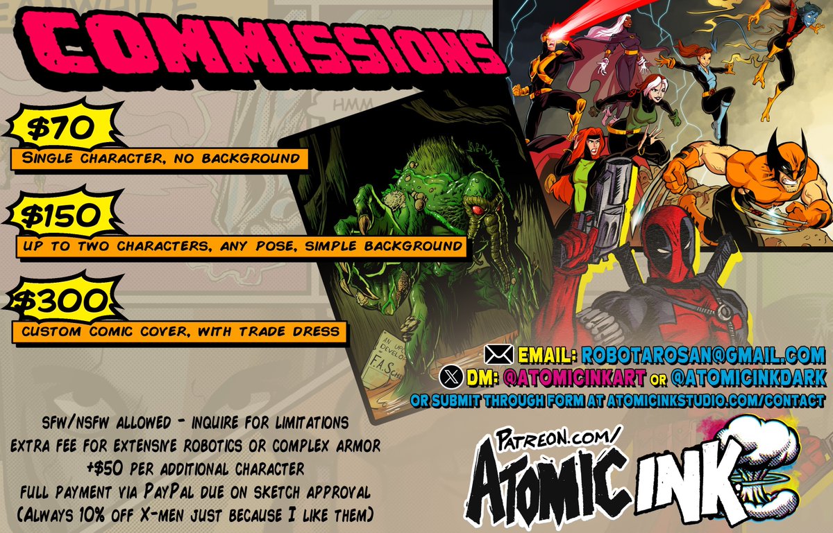 If you need an artist, look no further! No, really stop looking, just assume this is the best you'll find. Because it is.