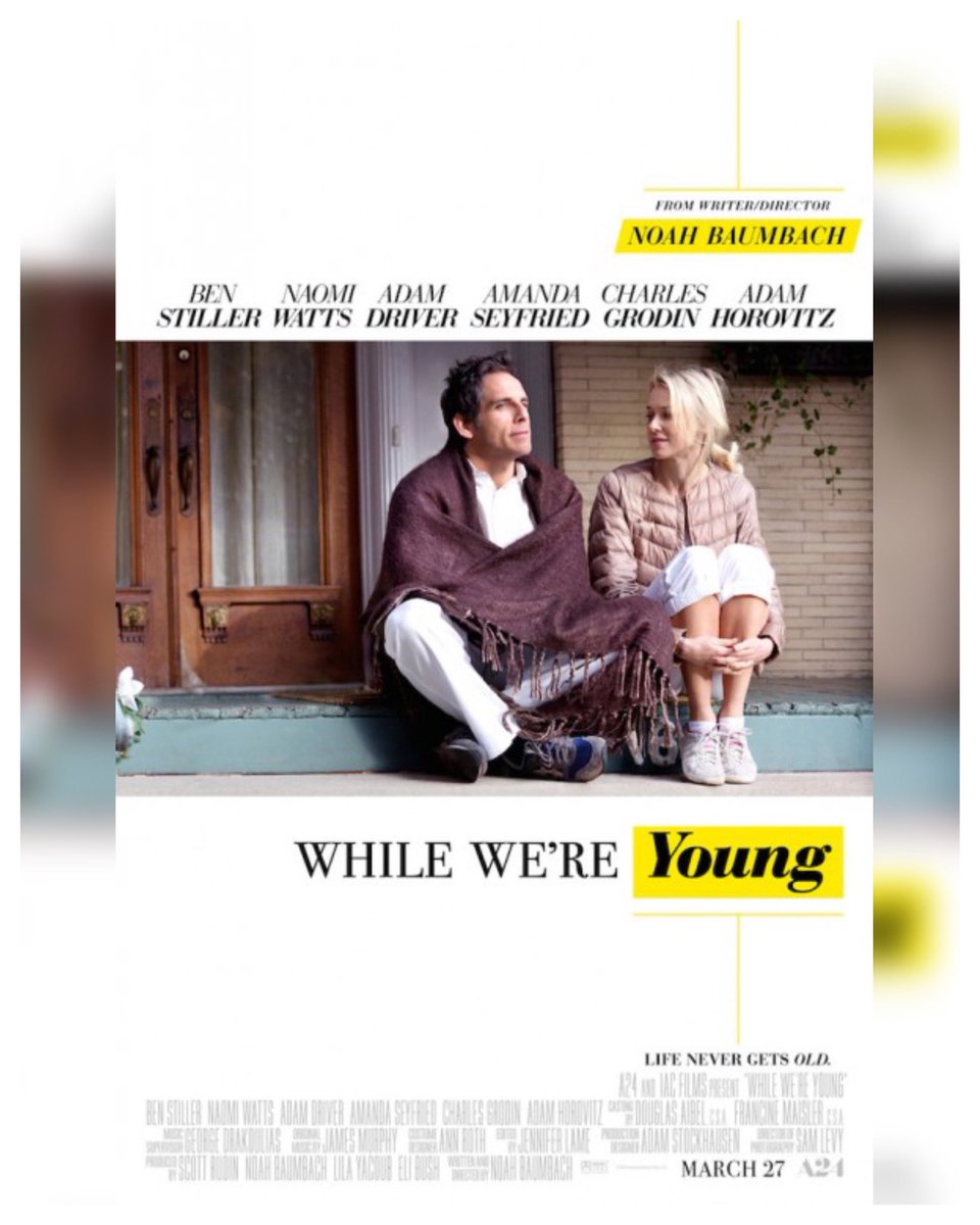 WreckLeaguePod's tweet photo. 10 Years #WhileWereYoung Starring: #BenStiller #NaomiWatts #AdamDriver #AmandaSeyfried #CharlesGrodin #AdamHorovitz #MariaDizzia #DreeHemingway #BradyCorbet #MatthewMaher #JamesSaito Directed By: #NoahBaumbach

#WreckLeaguePodcast https://t.co/PpjWYbQxUl
