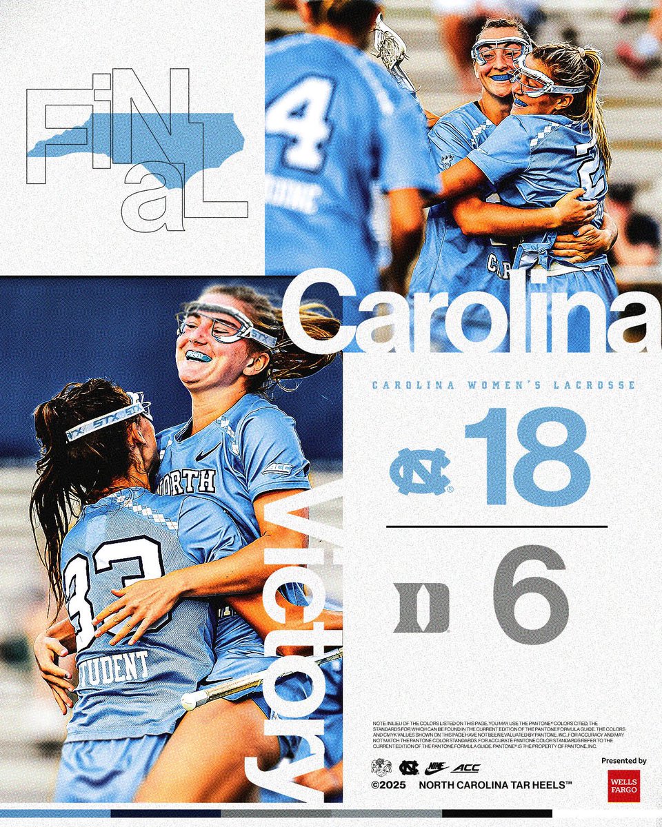 UNC Women's Lacrosse (@uncwlax) on Twitter photo The Heels beat Duke for the 16th straight time to clinch the ACC title!
#GoHeels x <a href="/WellsFargo/">Wells Fargo</a> The Heels beat Duke for the 16th straight time to clinch the ACC title!
#GoHeels x <a href="/WellsFargo/">Wells Fargo</a>