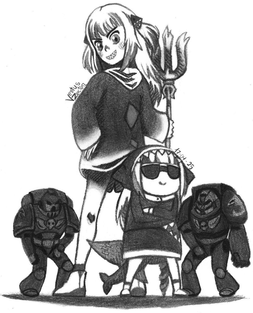 All Praise Empress Gawr Gura.
She'll be dearly missed.
#fanart #artwork #Pencildrawing #pencil #doodle #hololive #HololiveEN #gawrgura #gawrt #vtuber #vtuberfanart