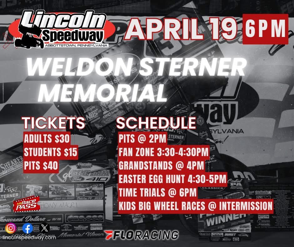 Ashley Cappetta (@a_cappetta89) on Twitter photo Glad to see some new and familiar faces running <a href="/lincolnspeedway/">Lincoln Speedway</a> Saturday for our 21st Annual Weldon Sterner Memorial! Pat and I appreciate everyone in both the 410โs & 358โs that plan to come and race. Hoping to have a good night for the fans and drivers A lot of fun things! Glad to see some new and familiar faces running <a href="/lincolnspeedway/">Lincoln Speedway</a> Saturday for our 21st Annual Weldon Sterner Memorial! Pat and I appreciate everyone in both the 410โs & 358โs that plan to come and race. Hoping to have a good night for the fans and drivers A lot of fun things!