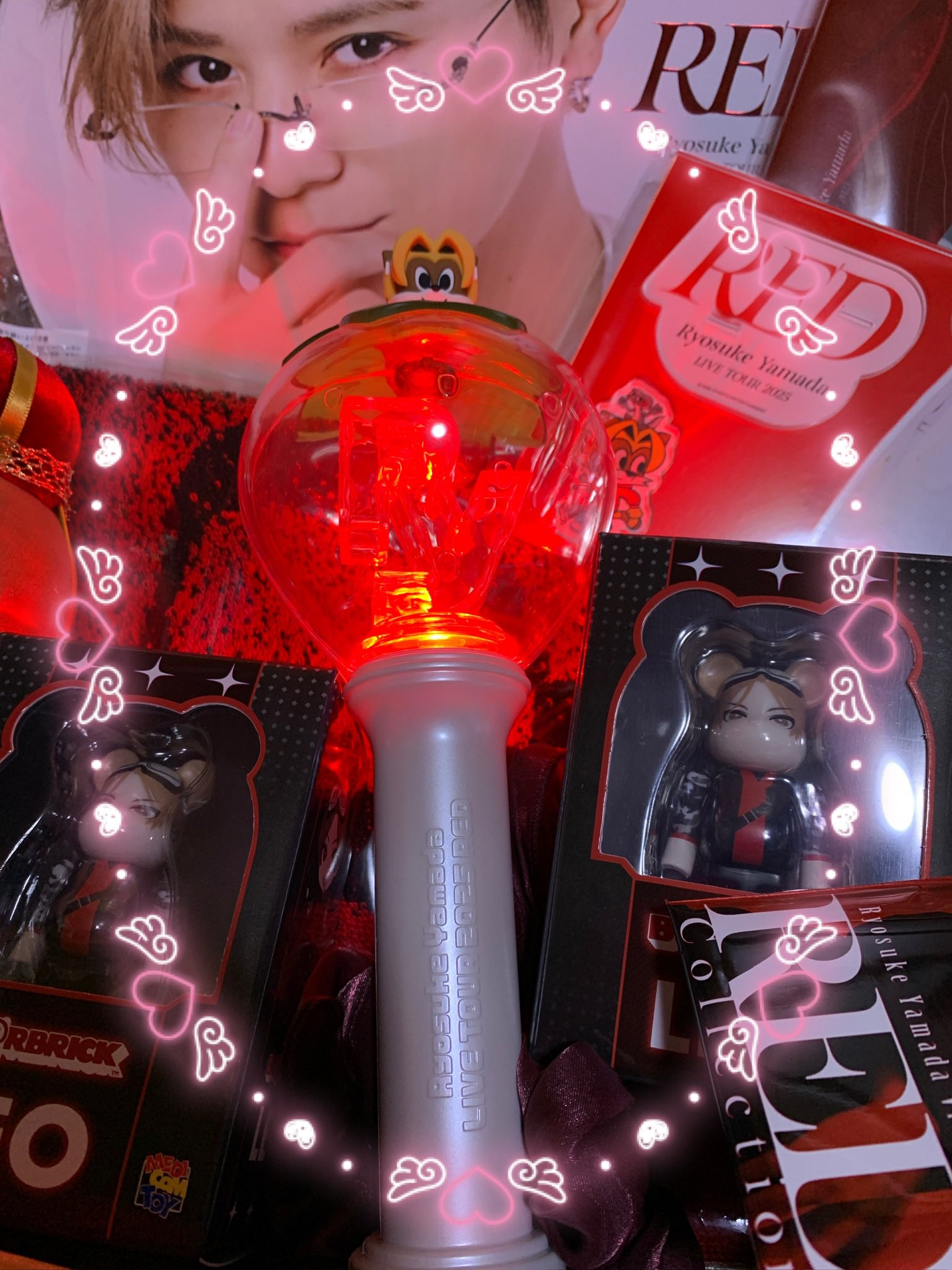 山田涼介　ペンライト　RED 山田涼介 ペンライト RED - メルカリ
