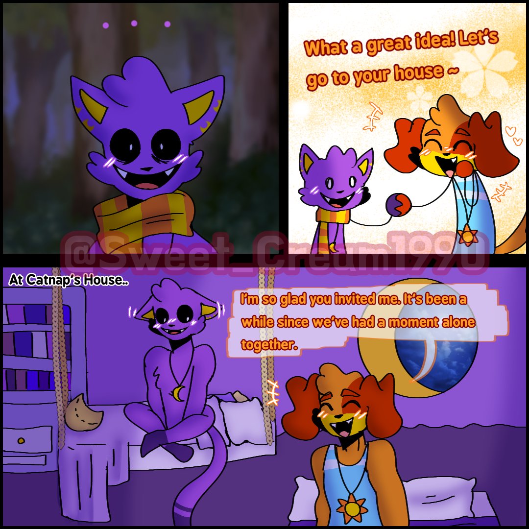 AbyCerezas's tweet image. 🧡The confession 💜 Pt8

Sorry, I was late uploading the comic lol
Ignore how ugly the backgrounds are, I can't draw backgrounds 😭

#Smillingcritters #SmilingsCrittersAu 
#Daynap