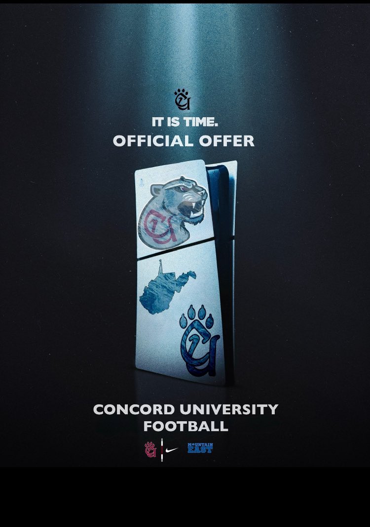 After a great talk with <a href="/CoachCox65/">Peyton Cox</a> I’m blessed to say that I have received a offer from <a href="/ConcordFootball/">Concord University Football</a> <a href="/TheREALCoach_B/">CoachEm-Up🏈</a> <a href="/TheJoeyHawkins/">Joey Hawkins</a> <a href="/Level99Training/">Level 99 Training</a> <a href="/polkcounty71/">Coach Wray</a> <a href="/BHSAth1etics/">Blacksburg Wildcats Athletics</a>