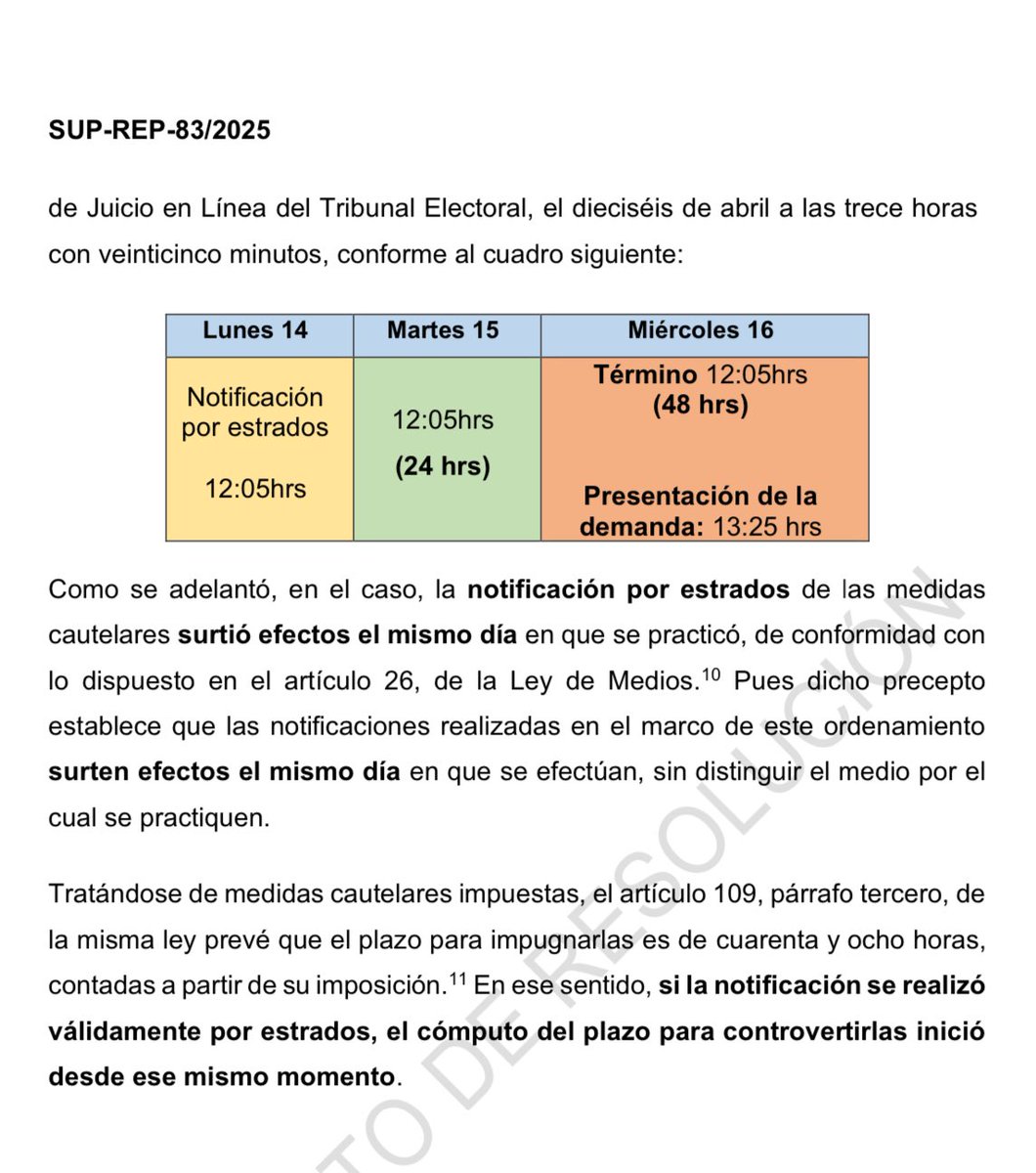 🔴 La ministra Loretta Ortiz impugnó... tarde.

Magistrado propone desechar impugnación de Loretta tras medidas cautelares contra su arranque de campaña.

La ministra fue al TEPJF una hora y 20 minutos ¡fuera del plazo legal!
👉 milenio.com/politica/magis…