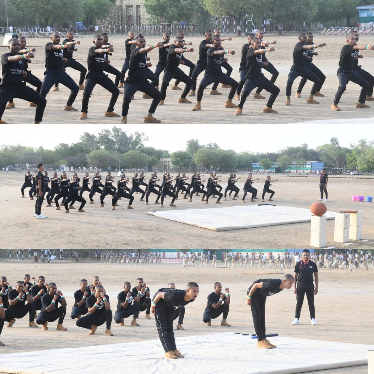 CISFTraining's tweet image. Krav Maga in action at RTC Deoli! 
Trainees at RTC Deoli showcased their skills in an impressive Krav Maga demonstration, highlighting agility, discipline, and self-defense techniques.
#RTCDeoli #CISFTraining #KravMaga @CISFHQrs