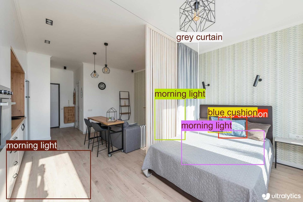 muhammdrizwanmr's tweet image. Reasoning capabilities of @Google Gemini 2.5 Pro + @ultralytics utilities 🤯
Prompts: Detect the 2d bounding box around:
✅indoor waterfall
✅ morning light, blue cushion, grey curtain.
✅ mirror inside closet, chairs
✅ house where car is parked
Notebook ➡️…