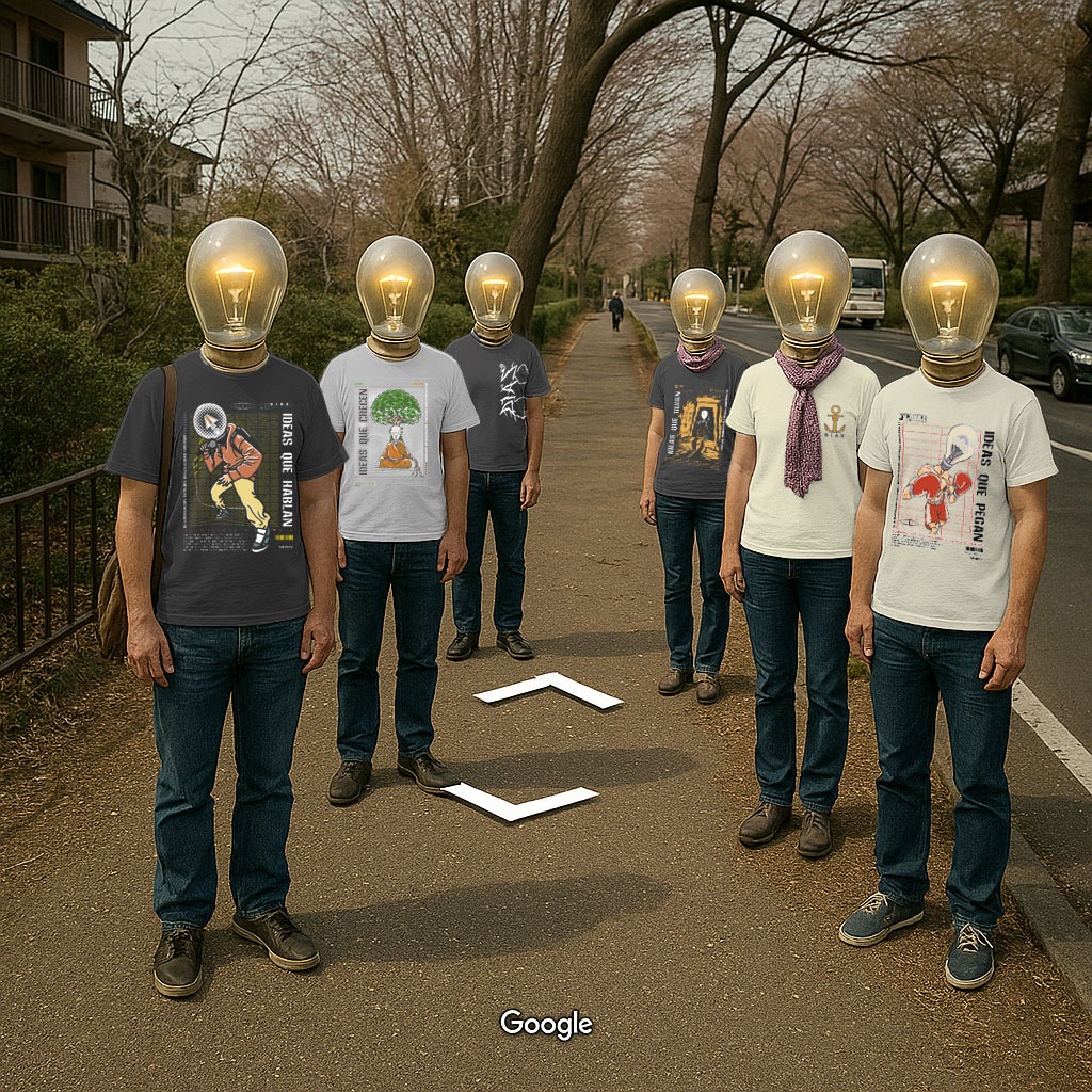 Ideas seen walking down the street.
What Idea are you? One that speaks? That grows? One that guides? Or one that hits? Discover the collection now!