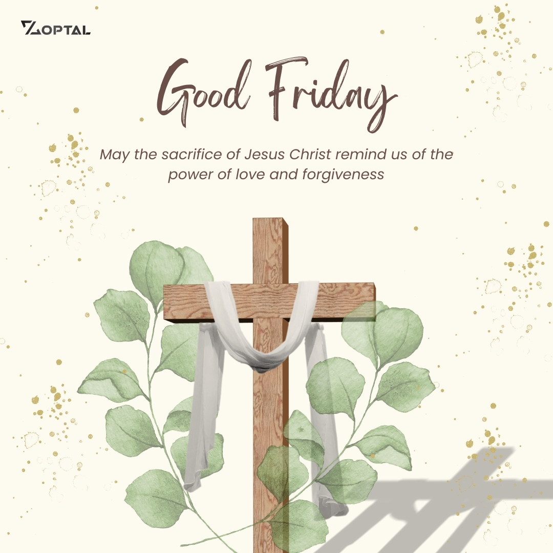 On this Good Friday, we pause to reflect on love, sacrifice, and grace.
May this day bring peace to your heart and remind us of all of the power of compassion and hope✝️🕊️

#GoodFriday #Faith #Grace #Peace #LoveAndSacrifice #HolyWeek #Jesus #Hope #Blessed #Zoptal