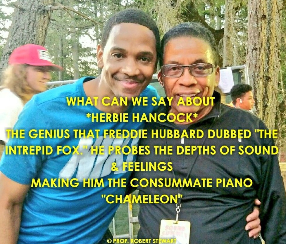 ProfRobStew's tweet photo. HAPPY 85th B-DAY TO MY BROTHER

@herbiehancock

He &amp; I shared the same BASSIST in the 1990's (JEFFREY LITTLETON)

HERBIE is one of the MOST INFLUENTIAL #JAZZ PIANISTS of the 20th CENTURY. I'm so HONORED that he's my older brother! 😀

GLORY TO #GOD ��🏽

#Grok #HerbieHancock #MUFC https://t.co/K4SHGXHBFF
