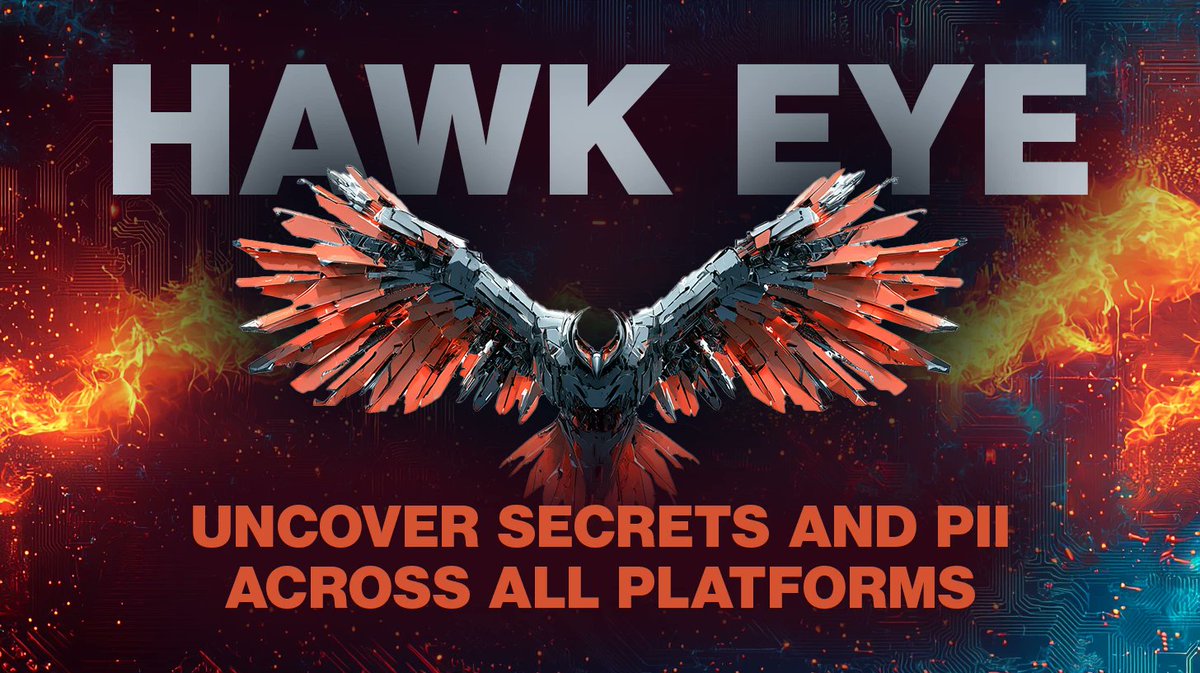 Hawk Eye: Open-source scanner uncovers secrets and PII across platforms - helpnetsecurity.com/2025/04/21/haw… - <a href="/rohitcoder/">Rohit Kumar</a> #OpenSource <a href="/Github/">GitHub</a> #GitHub #CyberSecurity #netsec #security #InfoSecurity #ITsecurity #CyberSecurityNews #SecurityNews